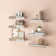 Mirrored Floating Shelf Glamorous Decorative Wall Shelf (Set of 6)For Bedroom/Living Room/Kitchen Decor, Wall Mounted Shelf Long Hanging Shelf, 5.9" D X 15" W X 2.2" H