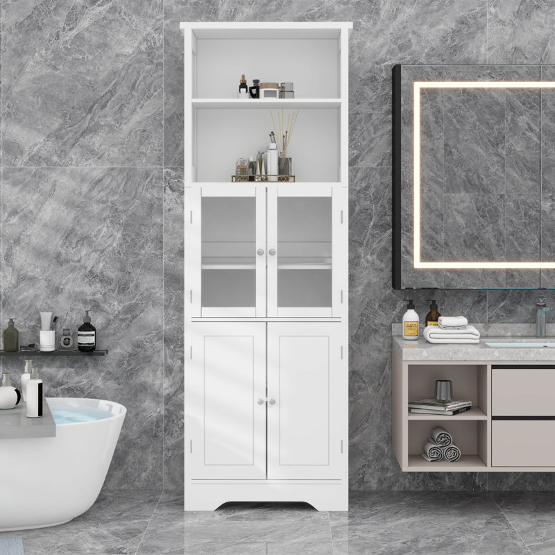 Grande armoire de rangement avec tablettes et portes
