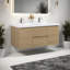 Meuble-lavabo flottant 60 po avec lavabo et lavabos doubles en résine 60 po-387573600