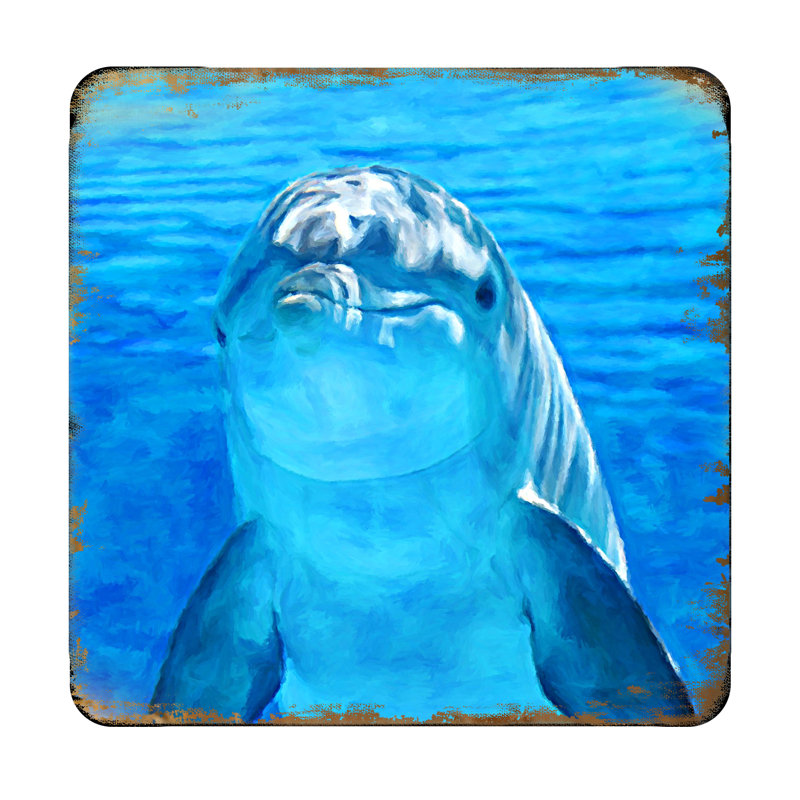 Sous-verre dauphin