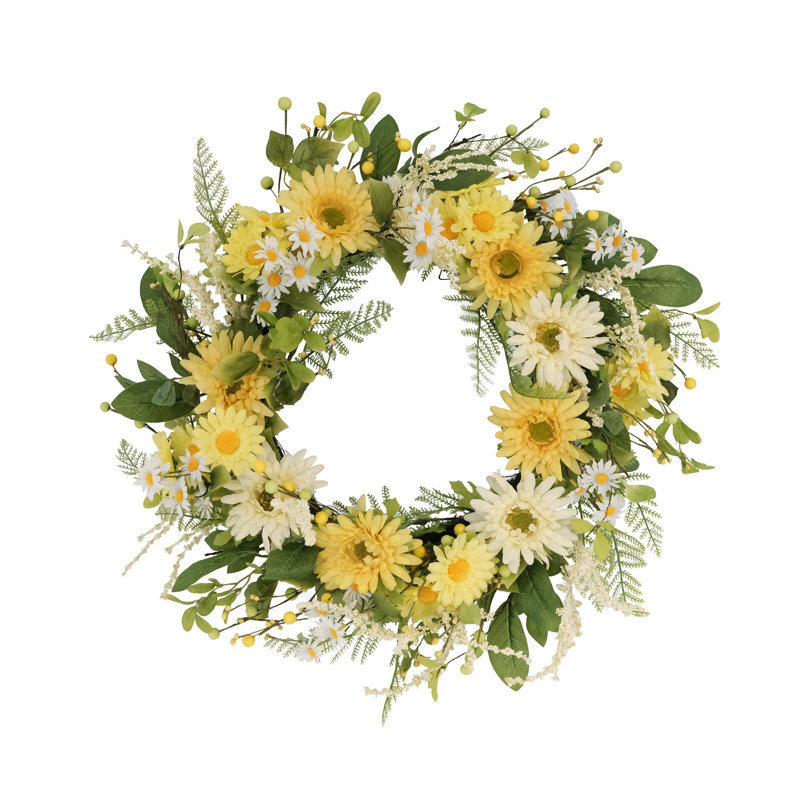 Couronne de fleurs 24 po