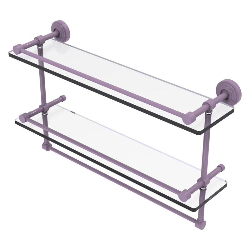Waverly Place 2 Piece with Towel Bar, 12" H x 22" W x 5" D, Lavender