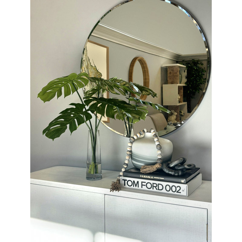 Split Leaf Philodendron In Water, 27"H x 25"W x 25"D