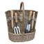 Deluxe Garden Tool Wicker Basket