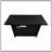 25" H Steel Outdoor Fire Pit Table With Lid