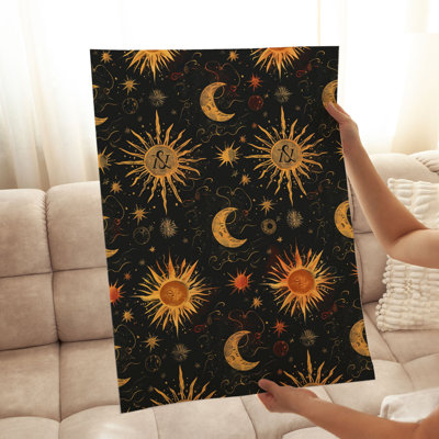 Astronomy and Space Stars and Moon VII Bohemian Unframed Art Print
