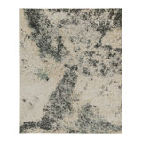 Hand-Knotted Rectangle 8'2" x 9'10" Cotton/Wool Area Rug in Gray/Beige