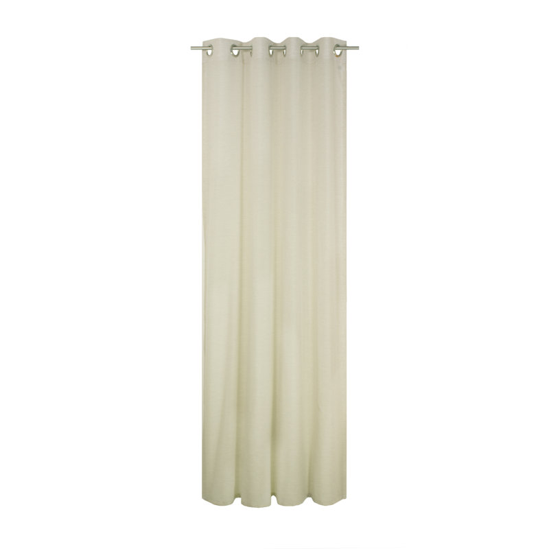 Peck Eyelet Room Darkening Single Curtain, Beige, 142cm Width x 220cm Drop
