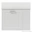 Meuble-lavabo flottant mural de 21,8 po avec lavabo, tiroir, tablette réglable et porte-papier hygiénique-116858744