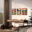 Art mural en bois Boho