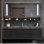 L'armoire de salle de bain allie un style moderne et luxueux.