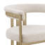 Chaises d'appoint en tissu Boucle avec structure en chrome brossé-484649938-484649948