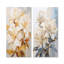 Fleurs de bouquet de rhododendrons simples - ensemble d'art mural en métal rhododendron de 2-684768707