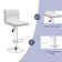 Stallcup Swivel Upholstered Counter Stool with Metal Frame