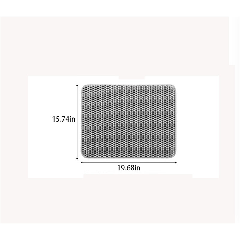 Tapis de fumier à double couche, H 0,11 po x l 19,68 po x P 15,74 po