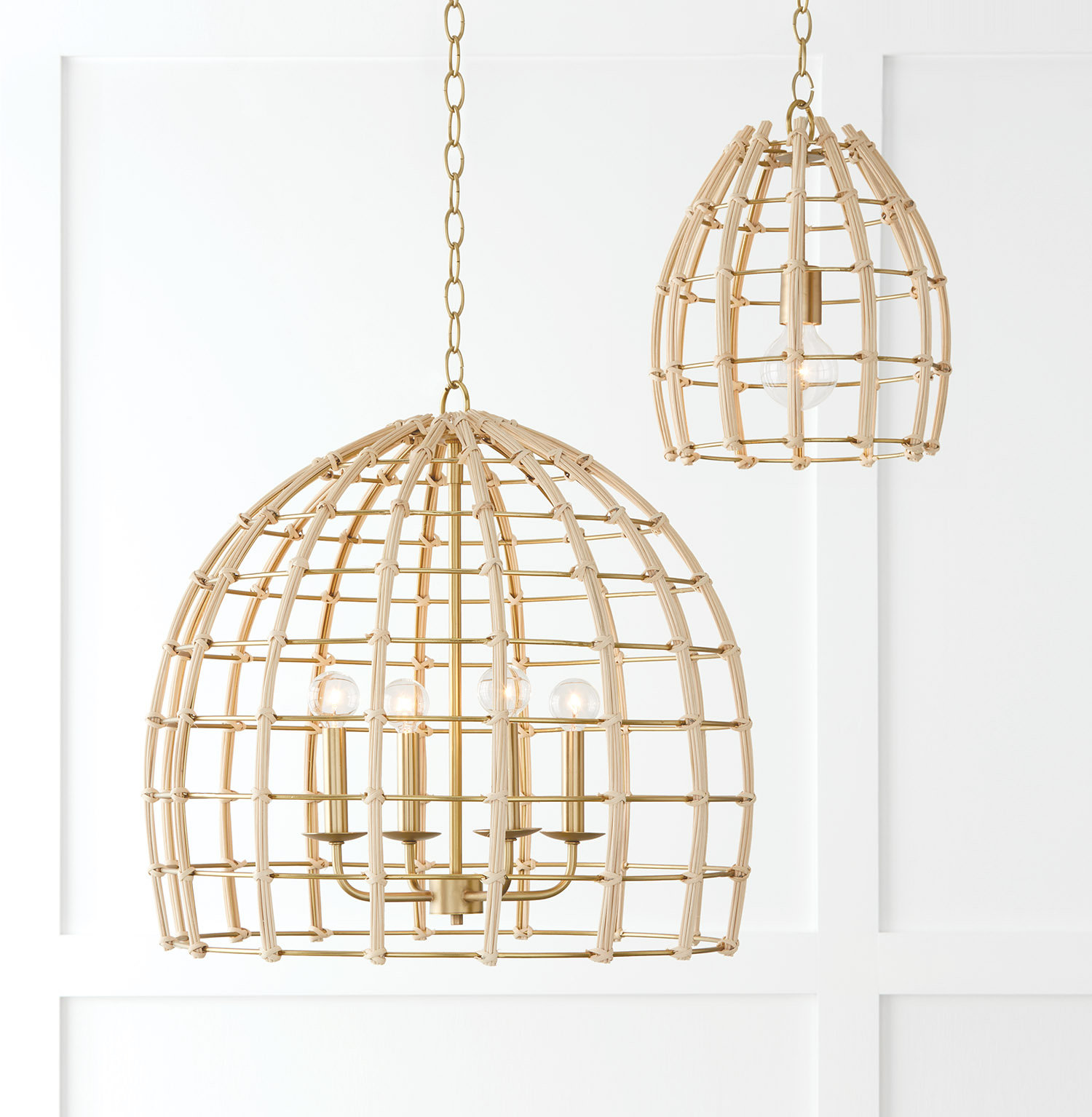 Almita Dimmable 4 - Light Pendant, 23" W X 22" H