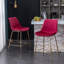 Tabouret de bar en velours, ensemble de 2-1879086172