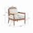 Marindale 26.6'' Mid-Century Modern Accent Chair With Rattan Backrest And Rubberwood Frame-115606368-115606374