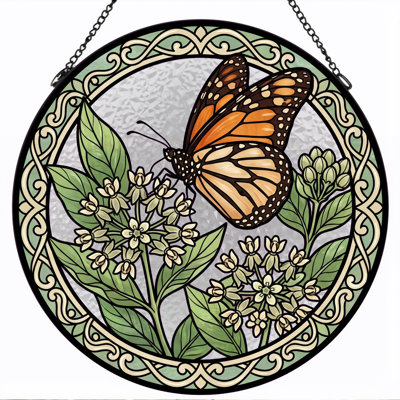 Vitrail de vitrail papillon Butterfly, 7,8 heures