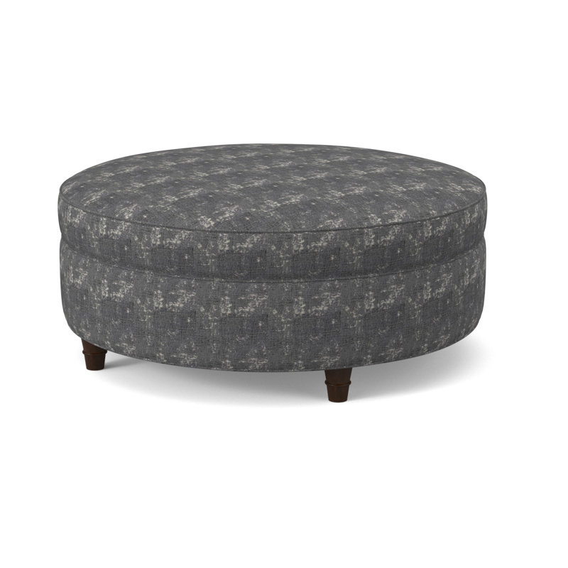 Duke Round Ottoman, Elise Flax, American Walnut