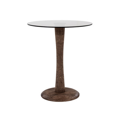 Boogie Glass Top End Table