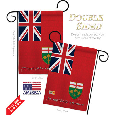 Double Sided 18.5'' H x 13'' W Polyester Flag Set
