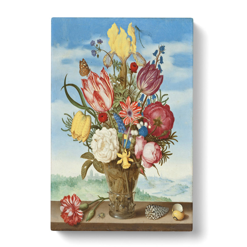 Still Life with Flowers Vol.2 by Ambrosius Bosschaert - Wrapped Canvas, 60cm H x 40cm W x 3cm D
