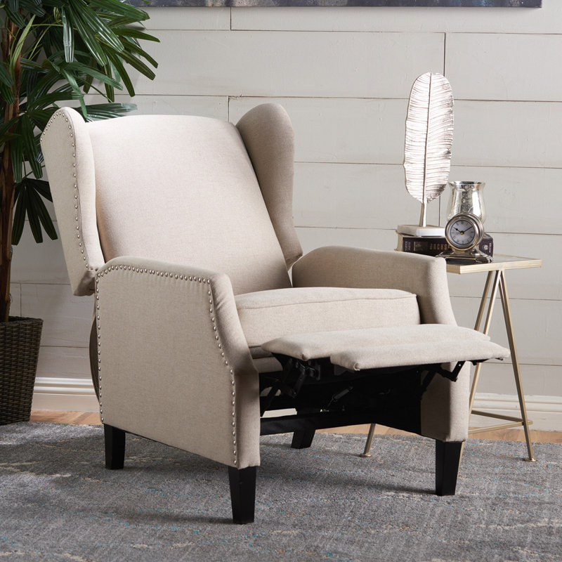 Fauteuil inclinable manuel 26,5 po Boruta, Mélange de polyester blé
