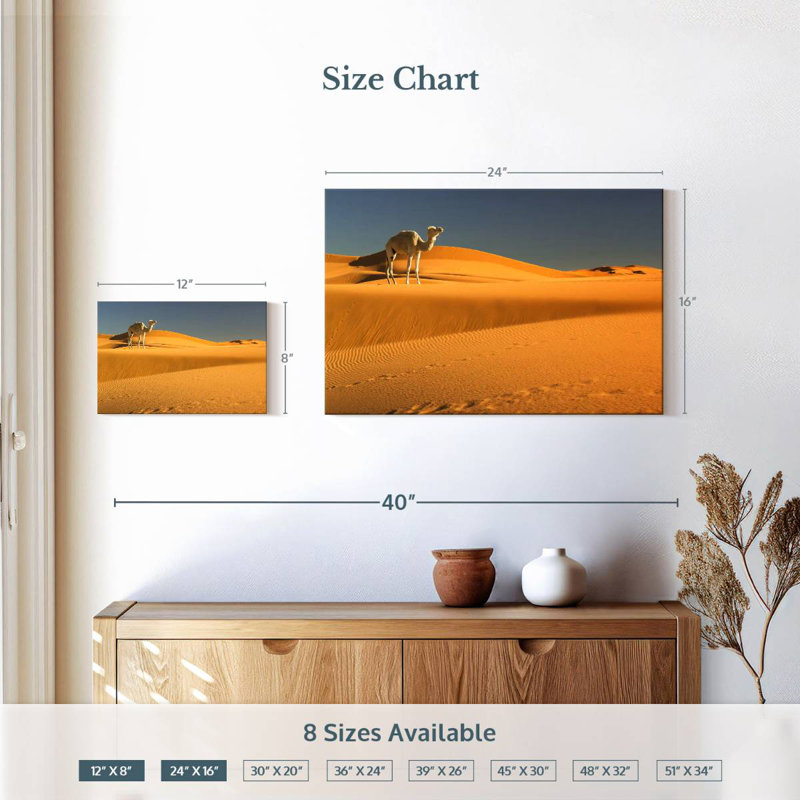 Alvord Sahara Desert Camel, 16" H x 24" W