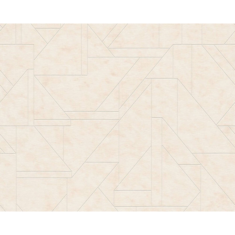 Kurtzman Geometric Double Roll, Cream/White