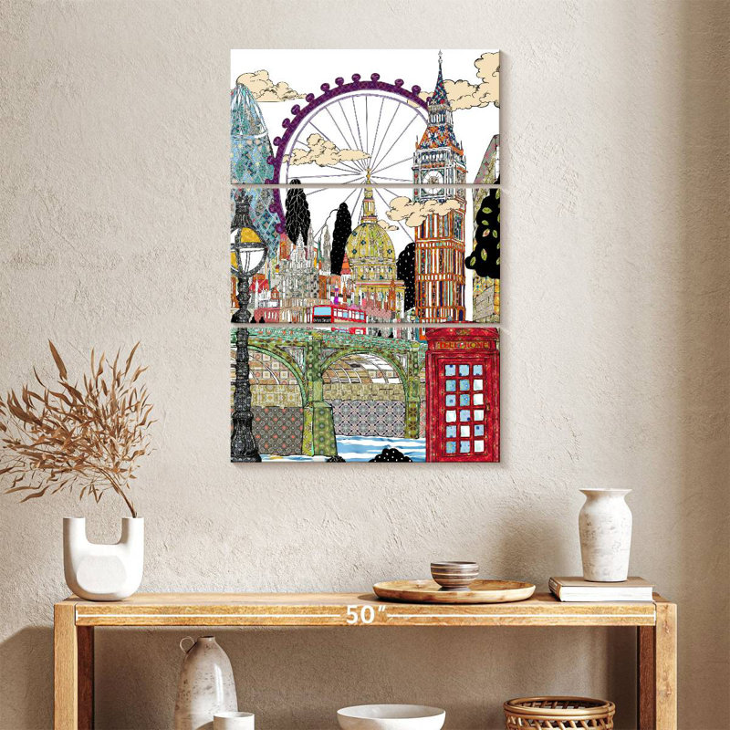 Masam Patchwork London, H 38 po x l 24 po
