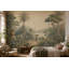 Murale de palmiers tropicaux vert discret-129446632-129446635