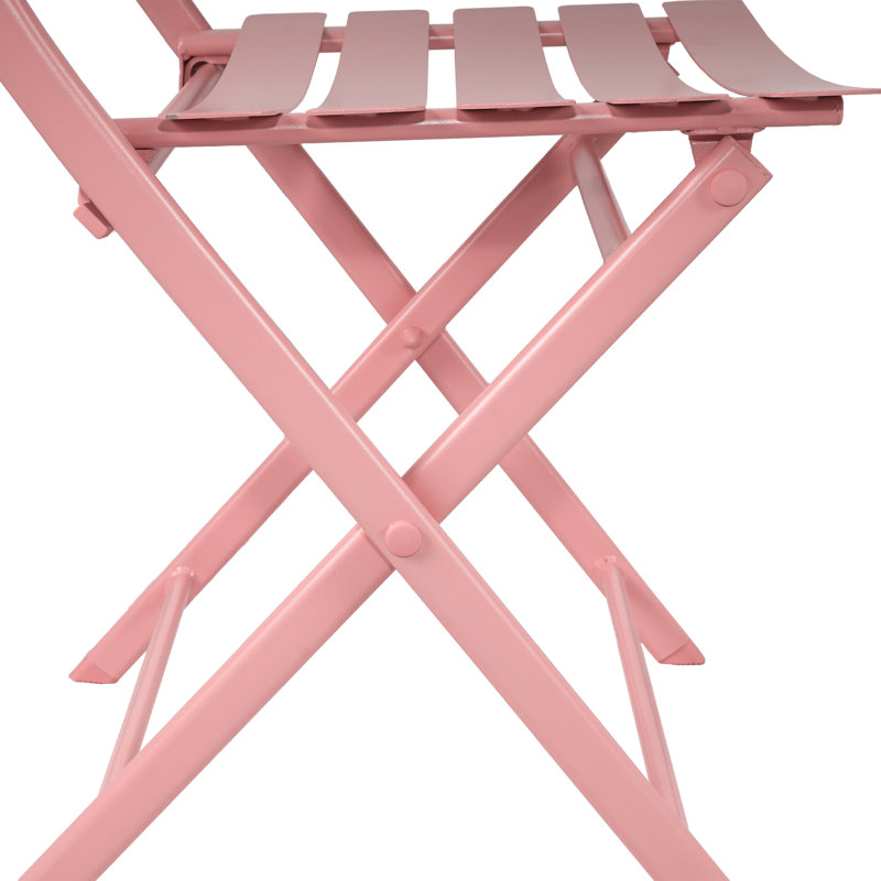 Ensemble bistro de patio escamotable en métal 23,6 po Esbon