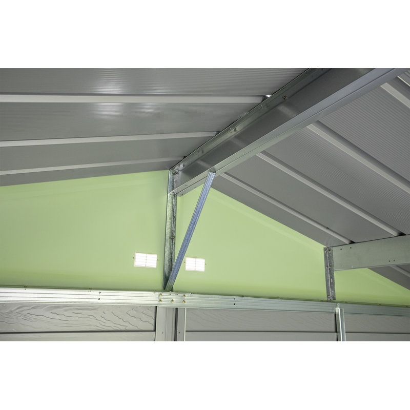 Remise de rangement en acier Select, 8 x 8, vert sauge, Sauge vert