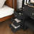 Modern Vanity Desk with LED Lighting, Power Outlet, and Storage