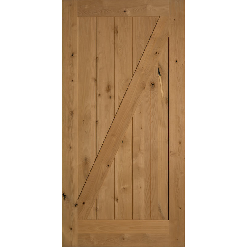 Dalle de porte de grange intérieure Z-Bar, 48 po x 84 po