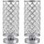 Ensemble de lampes de table 11,4 "argent