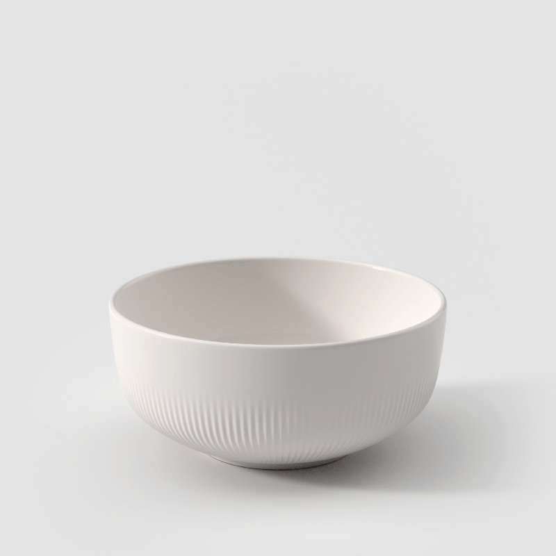 Bol à riz Villeroy & Boch Afina, porcelaine de qualité supérieure, va au lave-vaisselle et au micro-ondes, 6 x 2,75 po, empilable, blanc