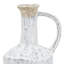 Vase cylindrique en terre cuite 13 "blanc