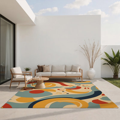 Tapis intérieur et extérieur Funky Ripple