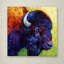 «Bison Head III» par Marion Rose - impression sur toile tendue-21936207
