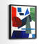 Colorful Shapes III - reproduction encadrée de qualité supérieure - prête à être accrochée - aucun clou requis - aucun clou requis-1334822568-1334822569