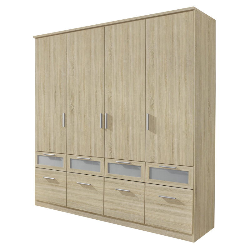Wardrobe, Sonoma oak and frosted glass