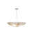 4 - Light Solid Brass Dimmable Urn / Bowl Chandelier