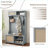Hall Tree with Bench, Shoe Storage &amp; Coat Rack - Gray Rattan Entryway Organizer | Gray | MDF