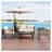 Multi-Person Outdoor Sofa Combination With A Table, Suitable For Garden, Backyard And Balconies-1894809406