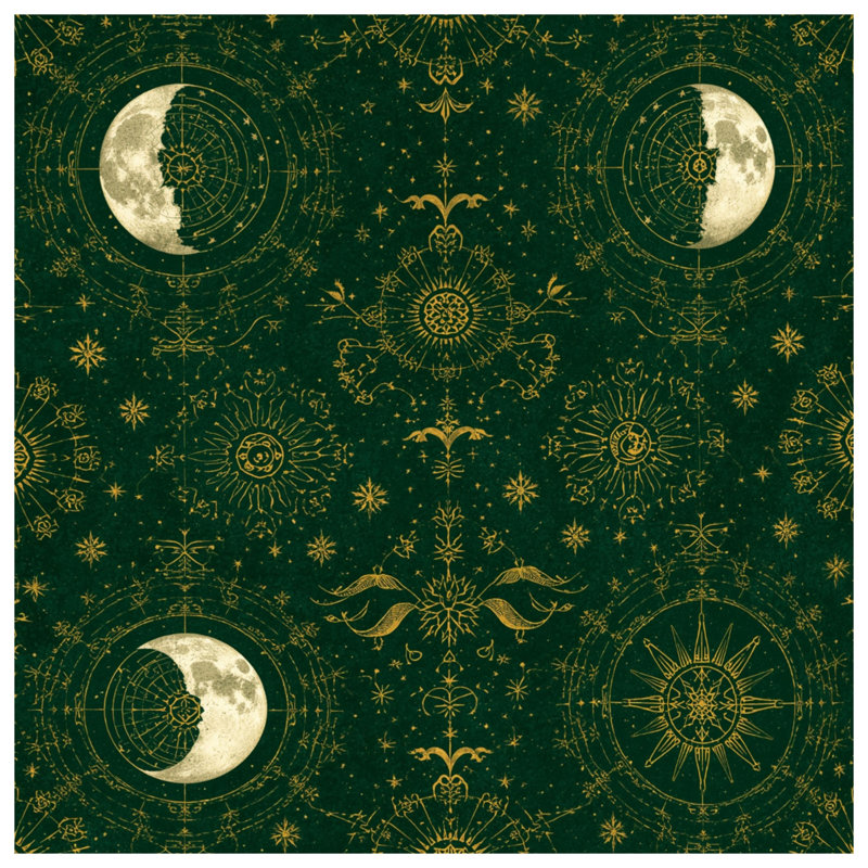 Rideaux célestes à motif de lune céleste, voilages et voilages occultants - 1 panneau, 50 po x 80 po - 1 panneau, Sheer