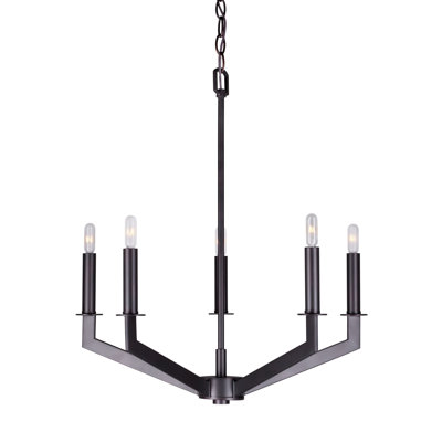 Lustree 5 lumières façon bougie/classique Wallick