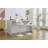 Bar Stools Set of 2 Modern Grey PU Counter Height Barstool, High Padded Swivel Adjustable Barstools with Back for Bar Counter and Kitchen Island-288005263