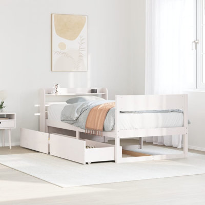 Abraheem Solid Wood Storage Bed